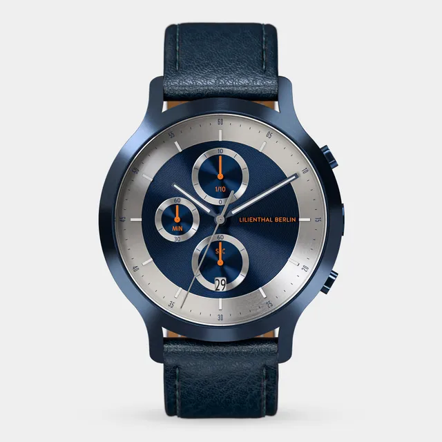 lilienthal-berlin-chronograph-lp-blue-silver-armbanduhr-2 image 1