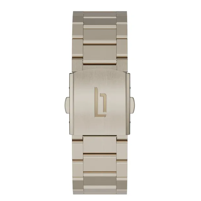 lilienthal-berlin-edelstahl-armband-beige-gold-brushed-f-r-lilienthal-1 image 1