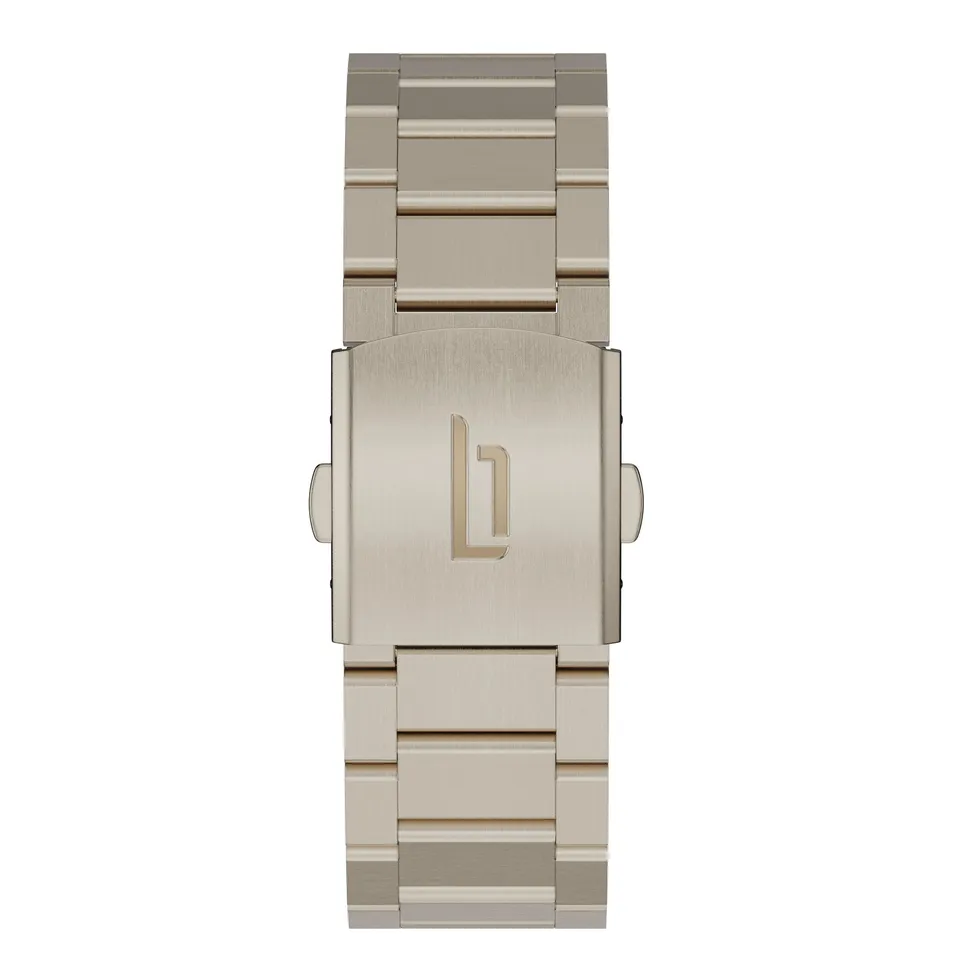 lilienthal-berlin-edelstahl-armband-beige-gold-brushed-f-r-lilienthal-1 image 1
