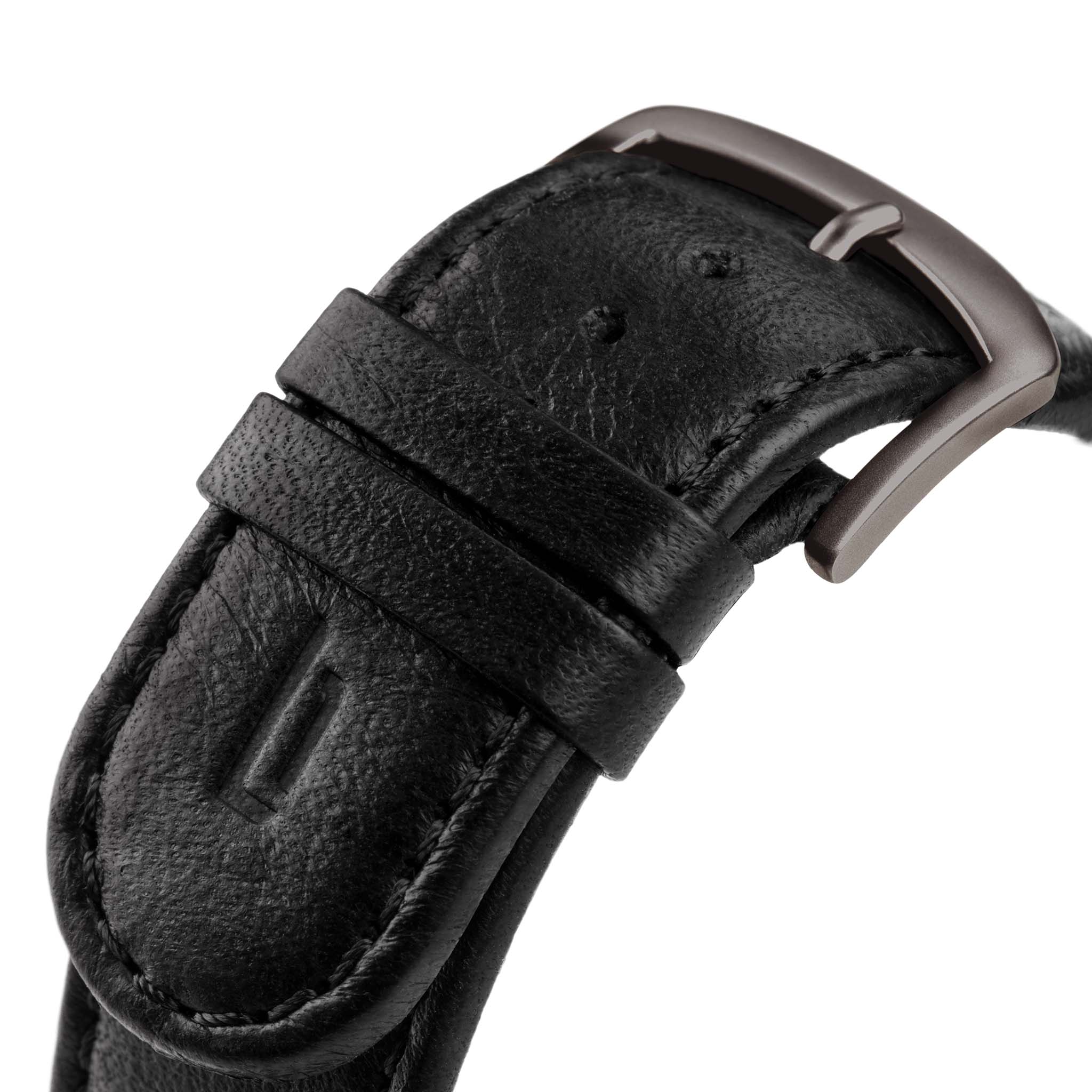 lilienthal-berlin-leather-strap-leder-wechselarmband-schwarz image 2