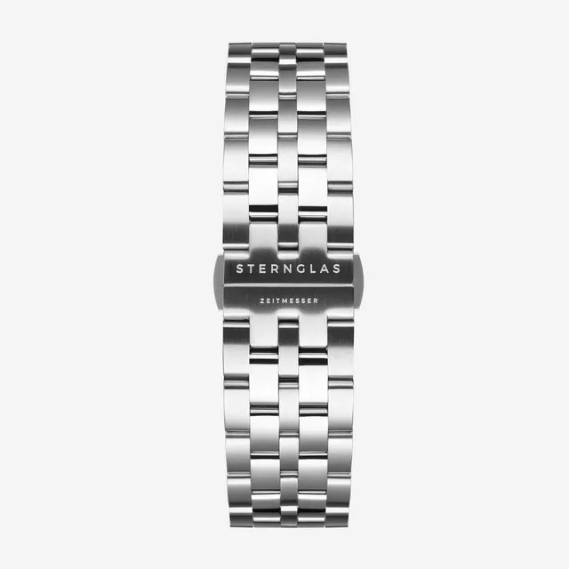 sternglas-gliederarmband-20-silber-316l-edelstahl-mit-butterfly-faltschlie-e-und image 1