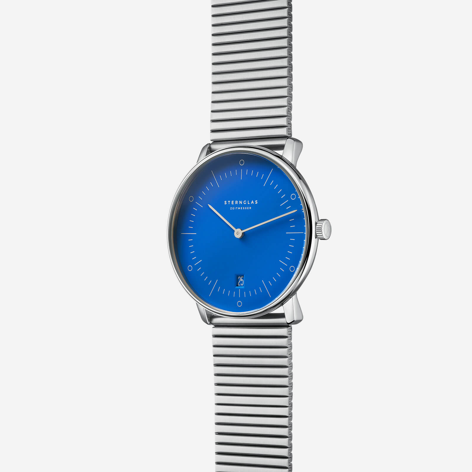 sternglas-naos-edition-bauhaus-ii-armbanduhr-38-mm-blau-edelstahl-poliert image 3