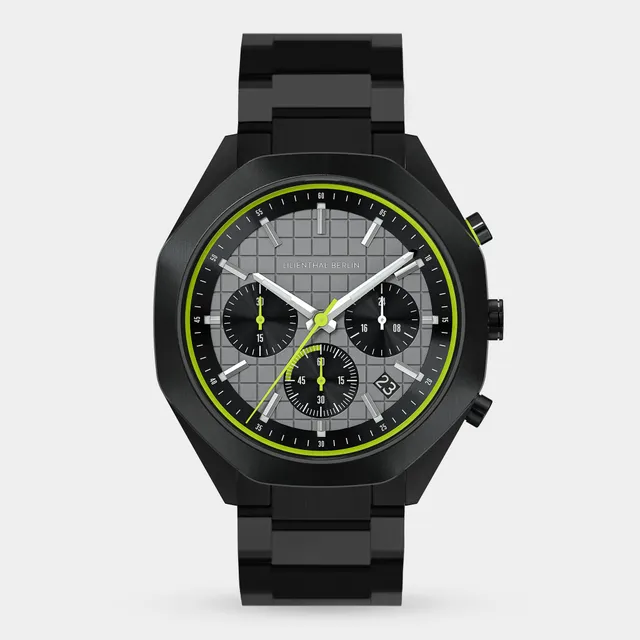 lilienthal-berlin-octachrono-black-lime-chronograph-herrenuhr-40-mm image 1