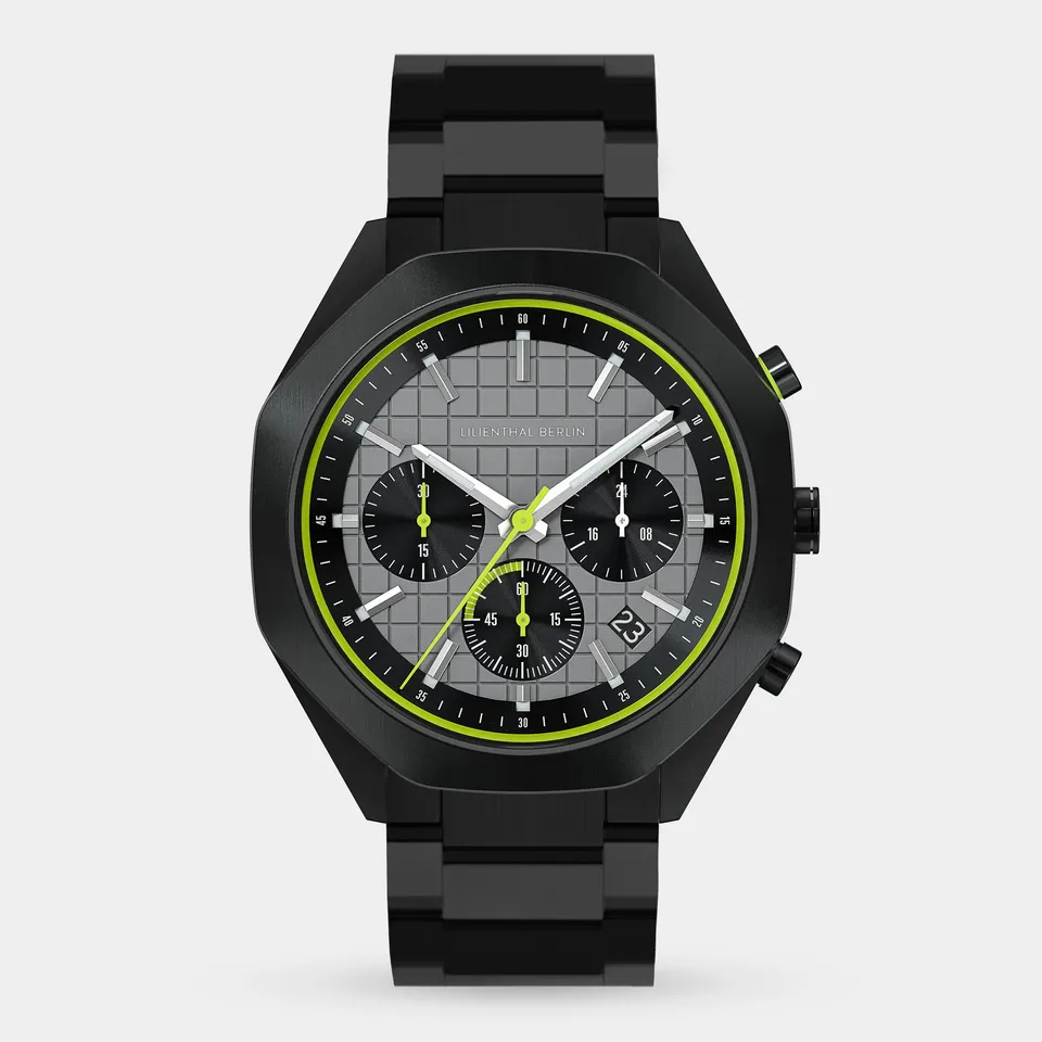 lilienthal-berlin-octachrono-black-lime-chronograph-herrenuhr-40-mm image 1