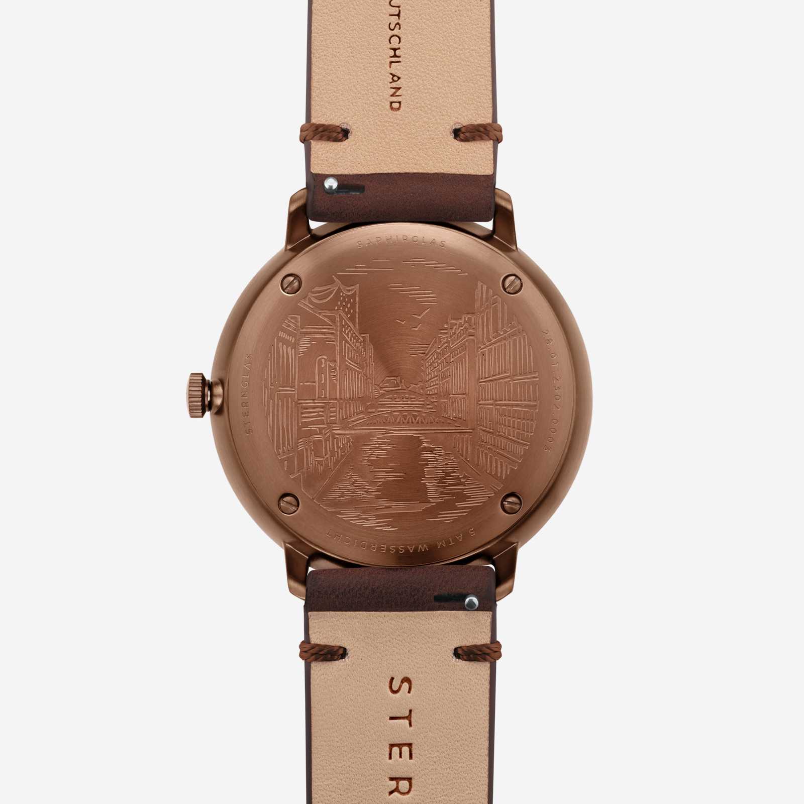 sternglas-hamburg-dunkelblau-bronze-herrenuhr-42-mm image 7