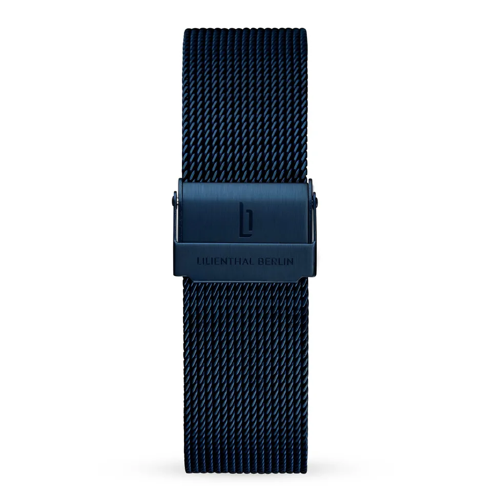 lilienthal-berlin-mesh-armband-blue-brushed-wechselarmband image 1