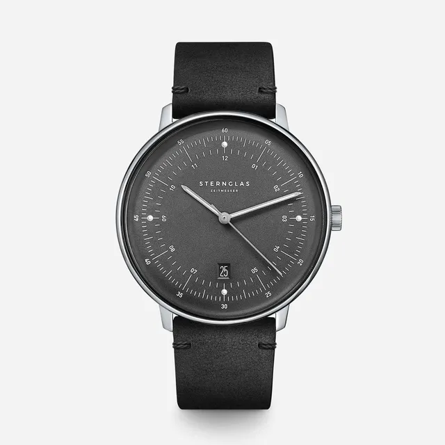sternglas-hamburg-graphit-armbanduhr-42-mm-quarz image 1