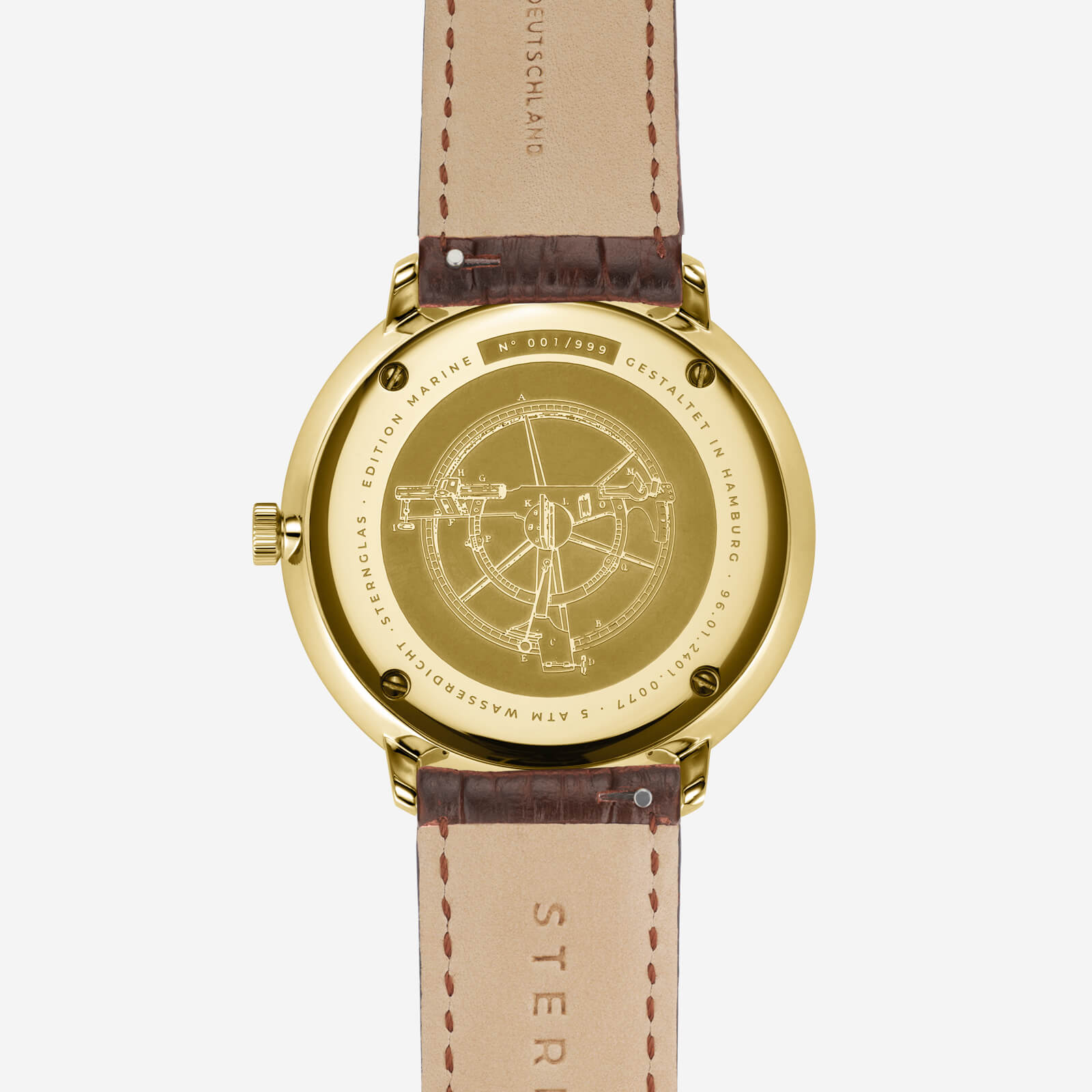 sternglas-hamburg-edition-marine-42-mm-gold-leder-limitiert image 7