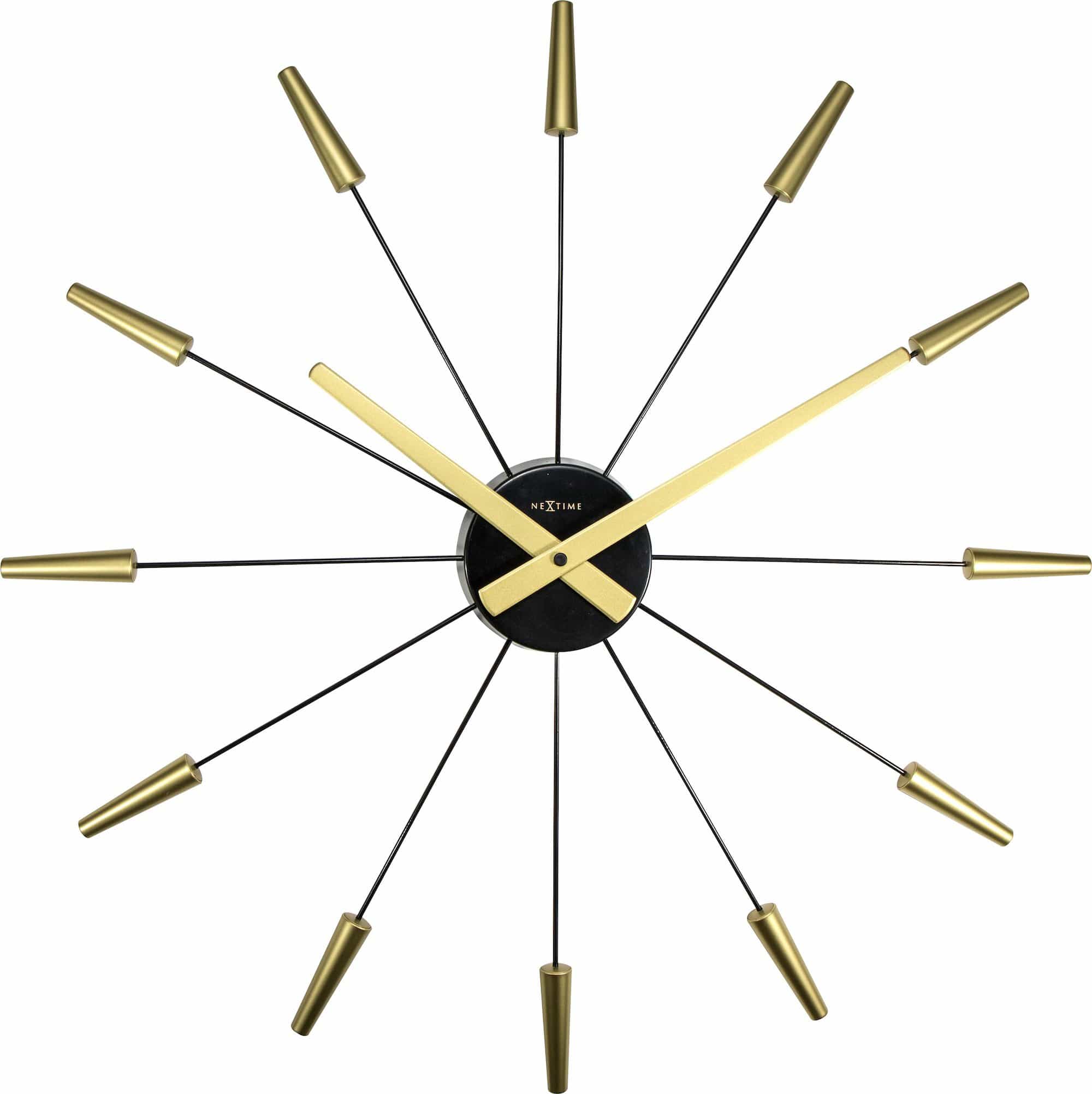 nextime-plug-inn-wanduhr-58cm-silent-vintage-edelstahl image 2