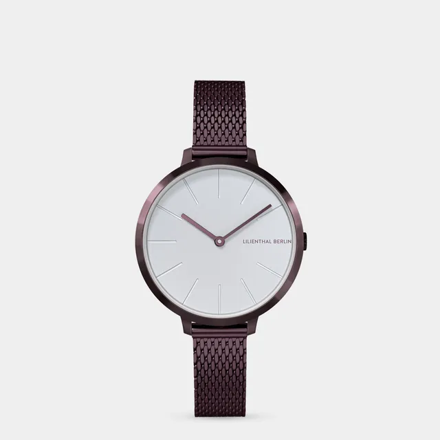 lilienthal-berlin-rosalux-burgundy-white-30-mm-armbanduhr image 1