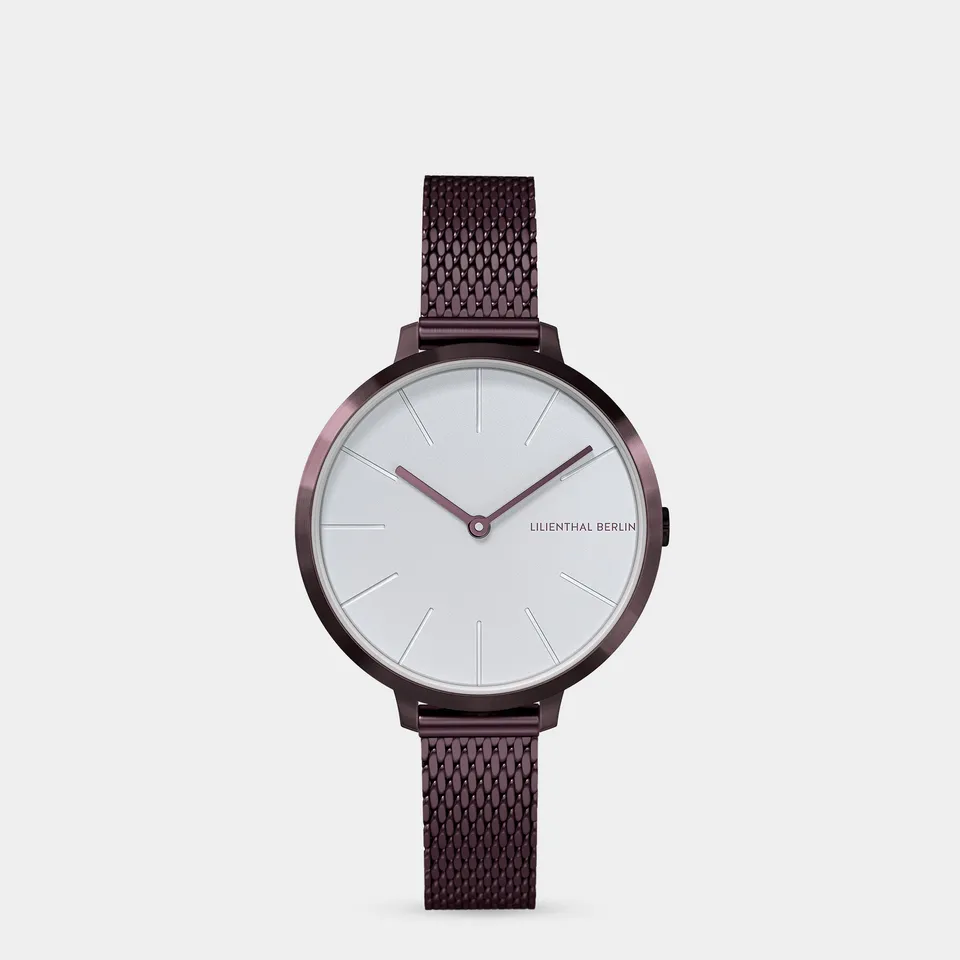 lilienthal-berlin-rosalux-burgundy-white-30-mm-armbanduhr image 1