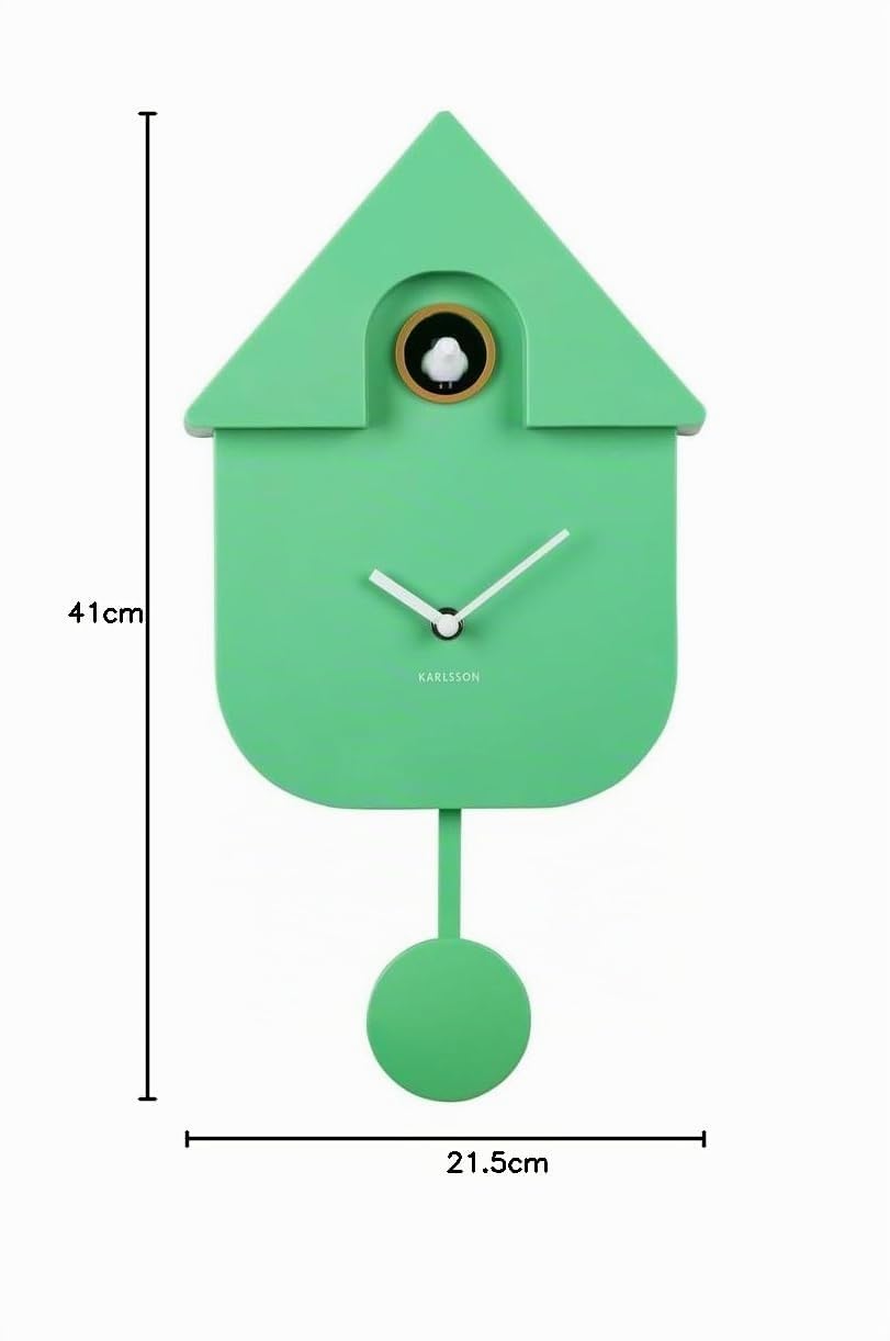 karlsson-modern-cuckoo-kuckucksuhr-gr-n-8-5x21-5x41-cm-thermoplast image 6