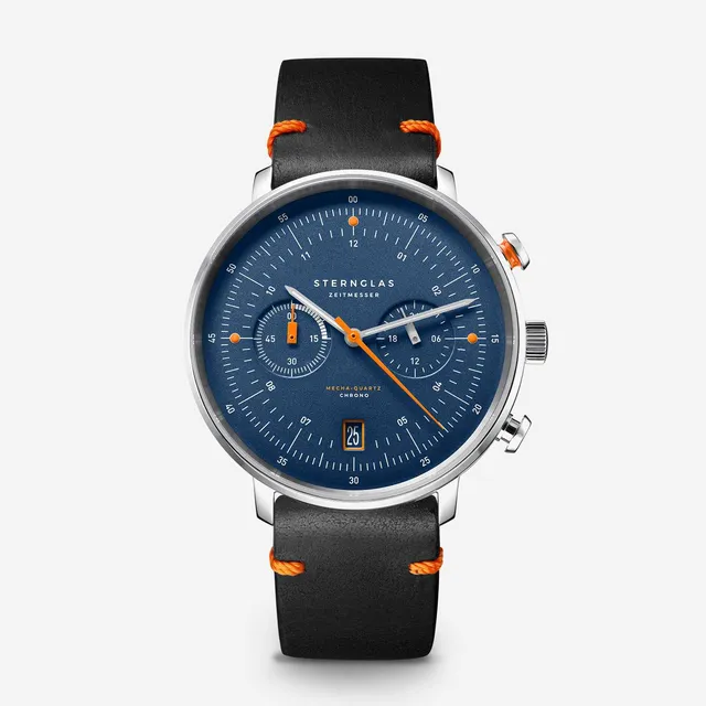 sternglas-hamburg-chrono-edition-k-ste-herrenuhr-blau-42-mm-leder image 1