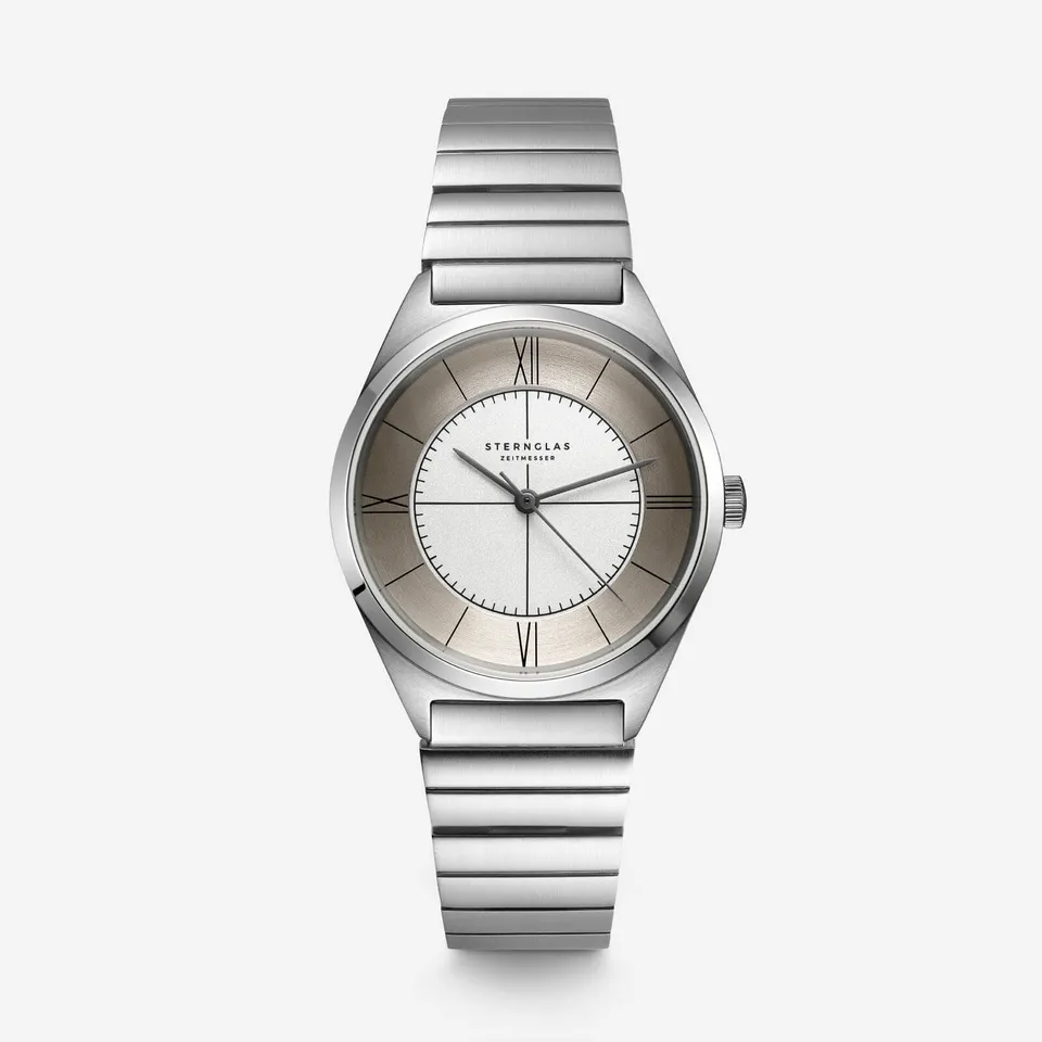sternglas-liah-damenuhr-33mm-silber-edelstahl-gliederarmband image 1