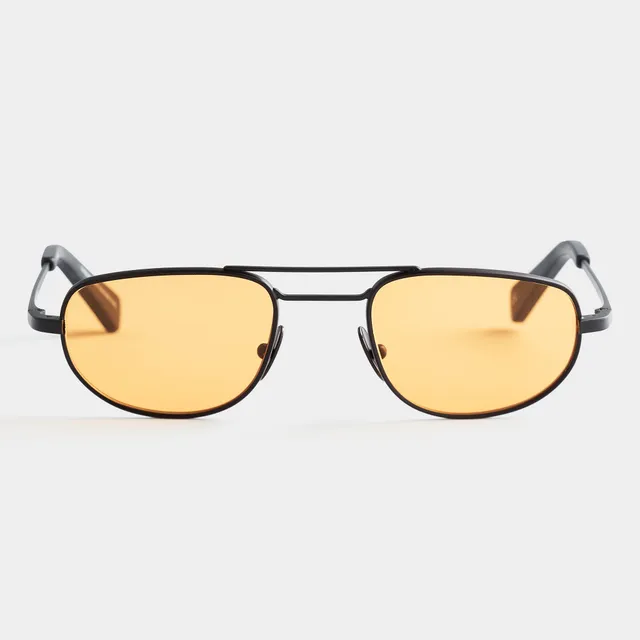 lilienthal-berlin-neo-wave-sonnenbrille-black-anthracite-orange-limited-edition image 1