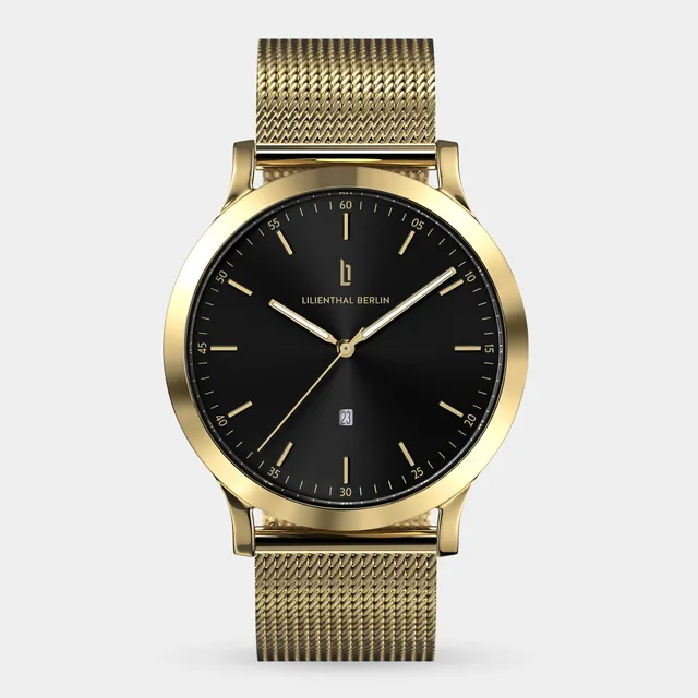 lilienthal-berlin-huxley-gold-black-herrenuhr-40-mm image 1