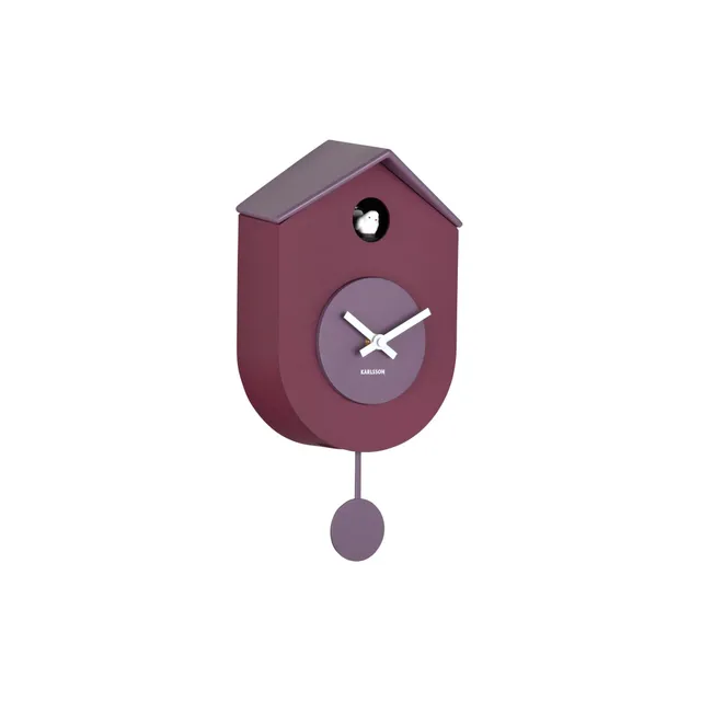karlsson-grato-cuckoo-wanduhr-dunkelviolett-9-2-x-17-5-x-33-2-cm image 1