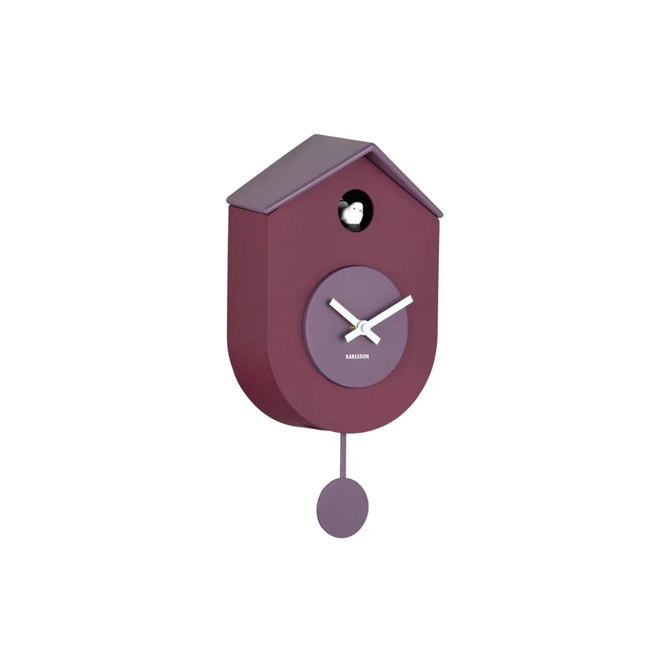 karlsson-grato-cuckoo-wanduhr-dunkelviolett-9-2-x-17-5-x-33-2-cm image 1