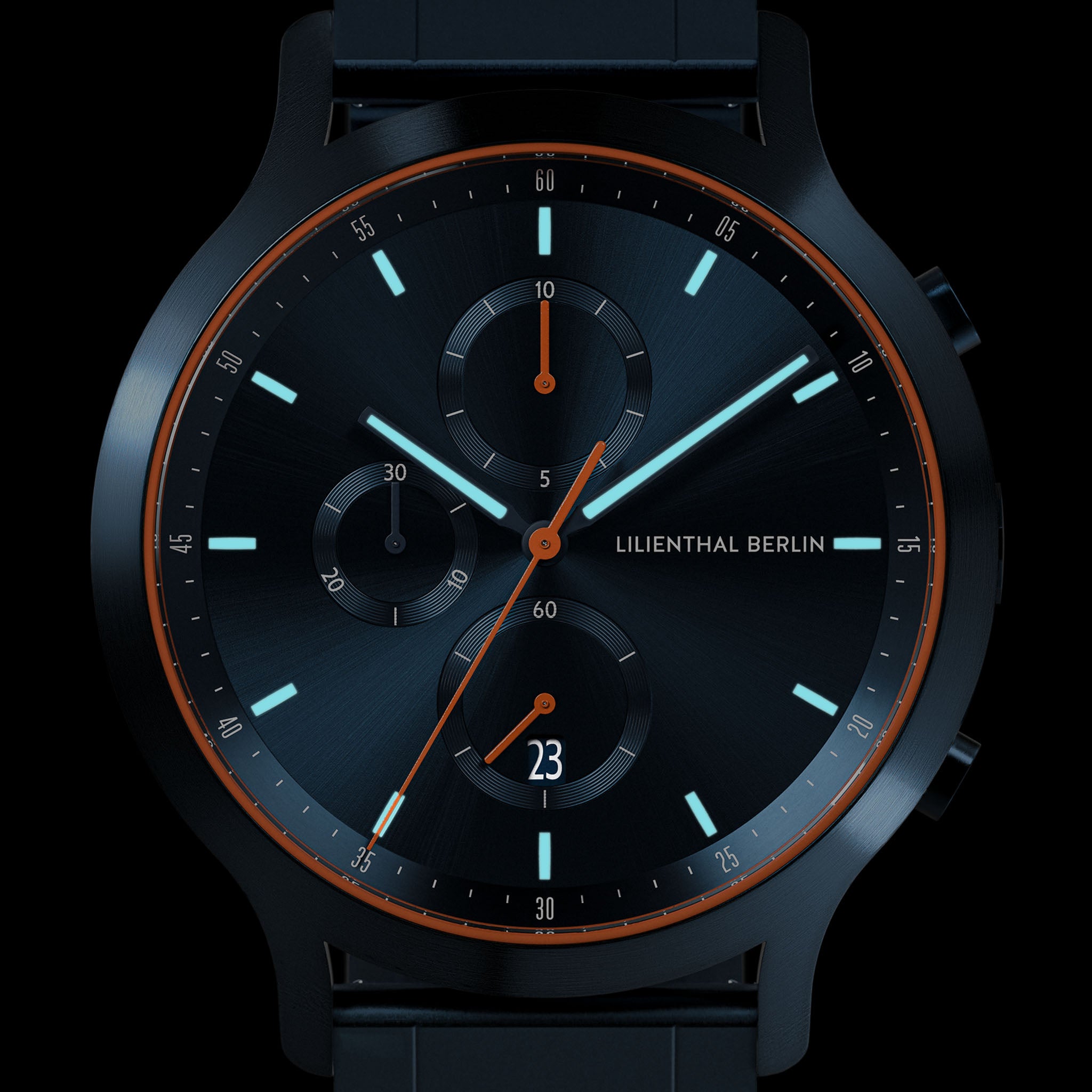 lilienthal-berlin-chronograph-blue-orange-midnight-blue image 8