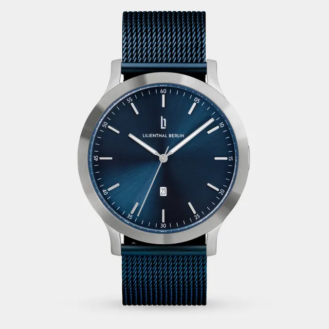 lilienthal-berlin-huxley-silver-blue-armbanduhr-40-mm-bestseller image 1
