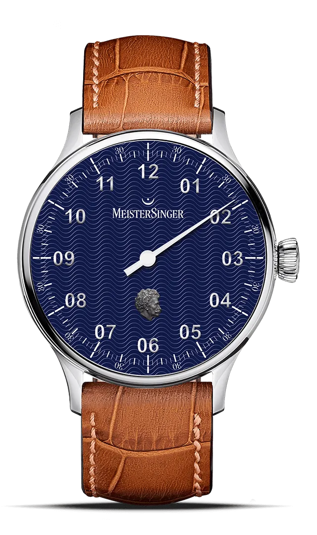 meistersinger-edition-johann-strauss-pangaea-einzeiger-armbanduhr image 1