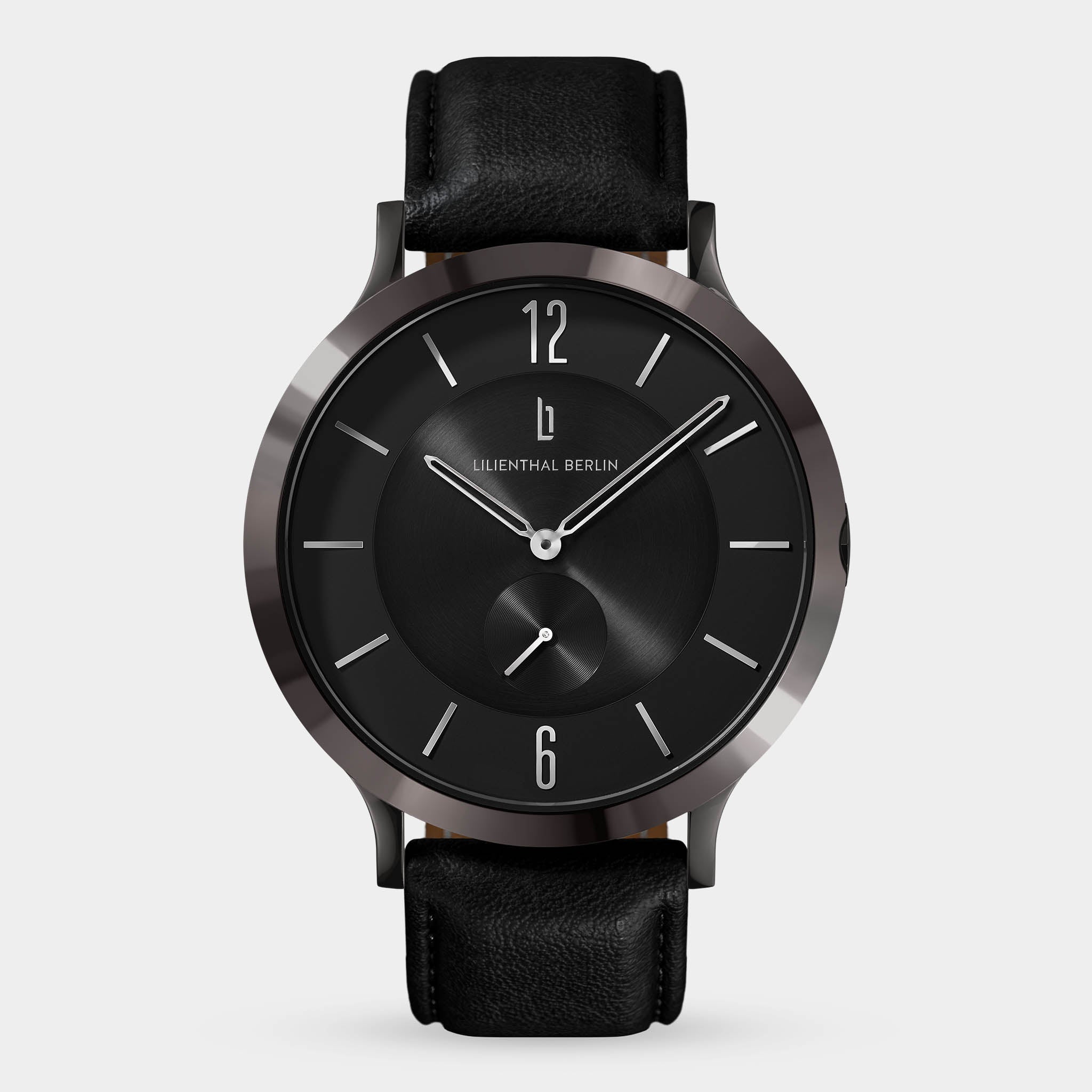lilienthal-berlin-the-classic-armbanduhr-dark-silver-black image 1