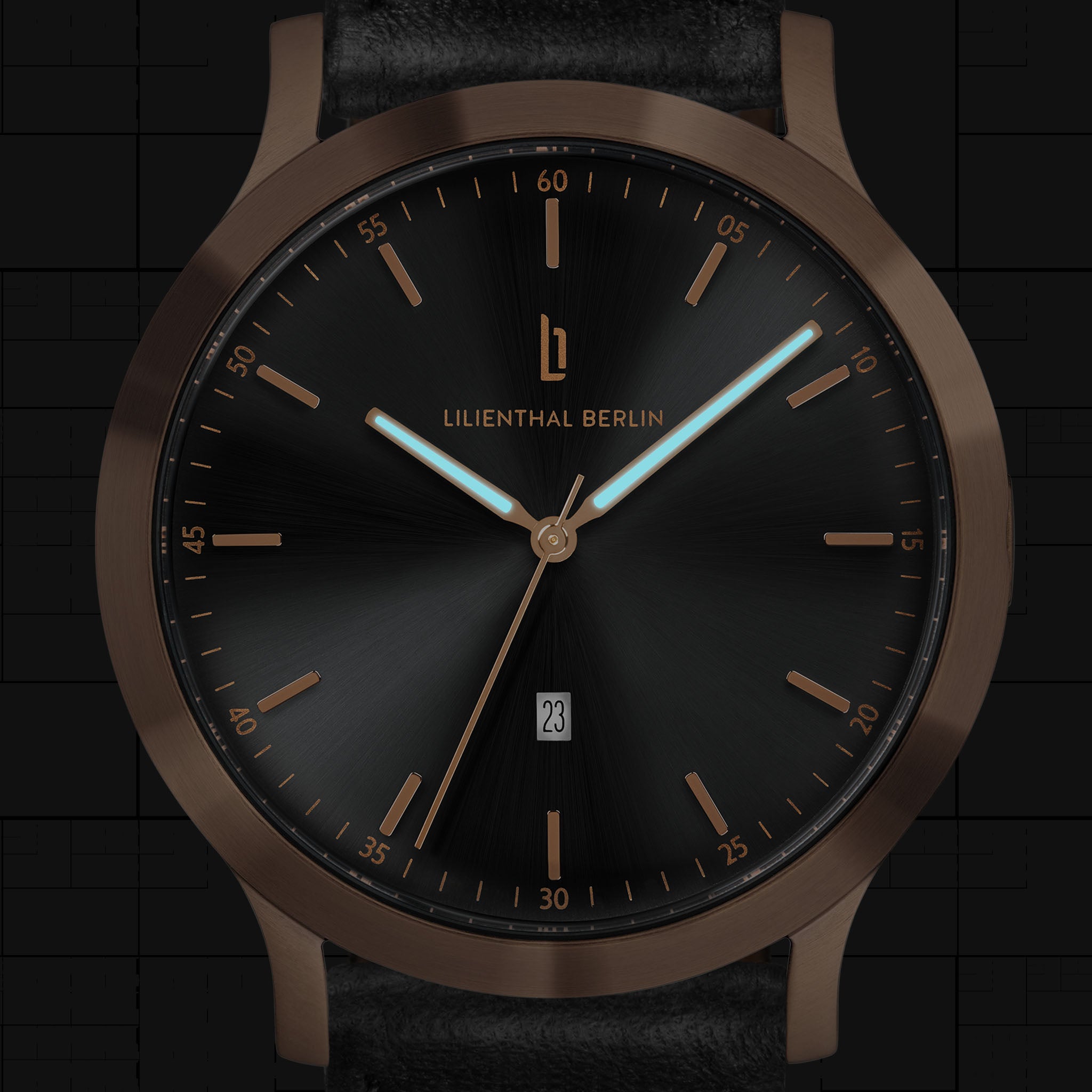 lilienthal-berlin-huxley-bronze-schwarz-40-mm image 6