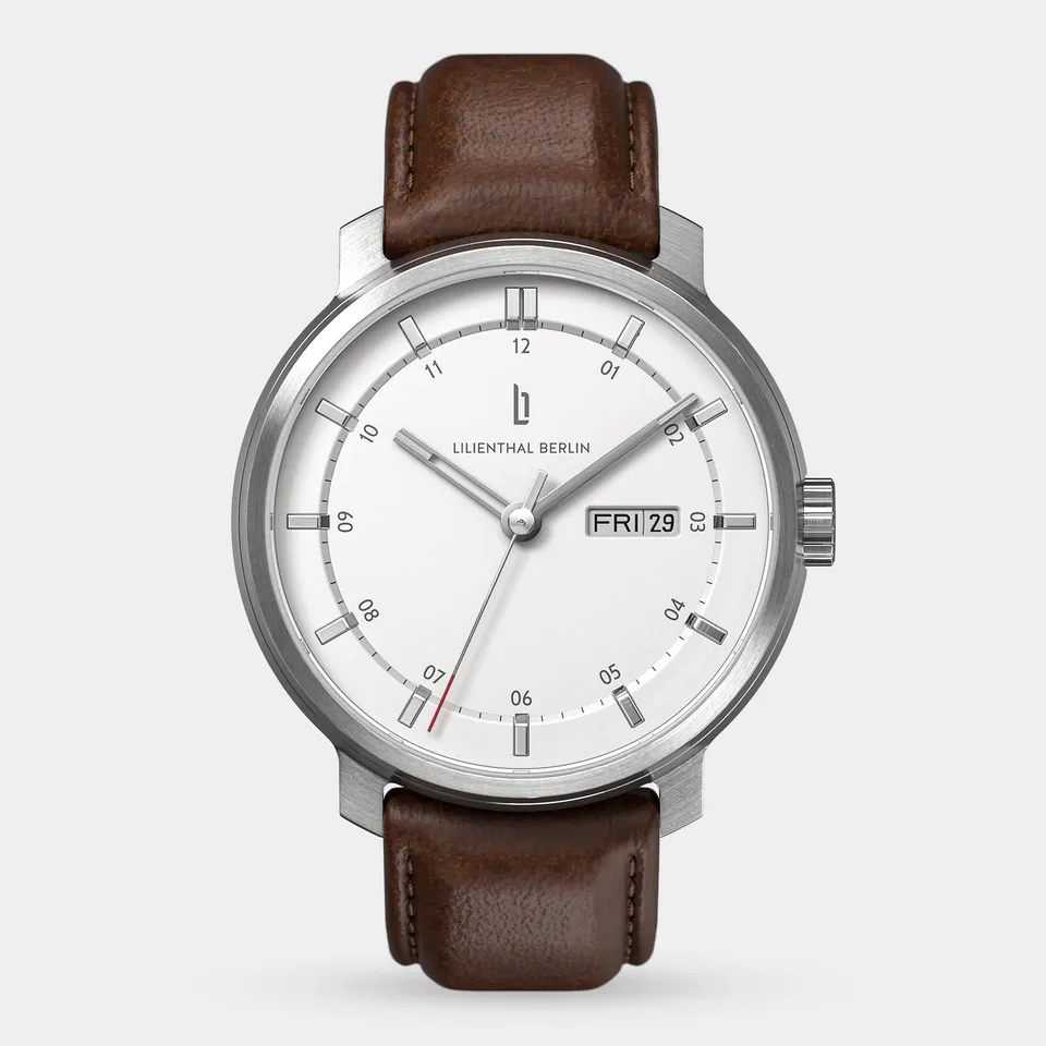 lilienthal-berlin-neolux-day-date-armbanduhr-silver-white-42-mm image 1