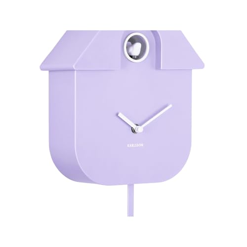 karlsson-modern-cuckoo-wanduhr-sanftes-lila-8-5-x-21-5-x-41-cm-thermoplast image 6
