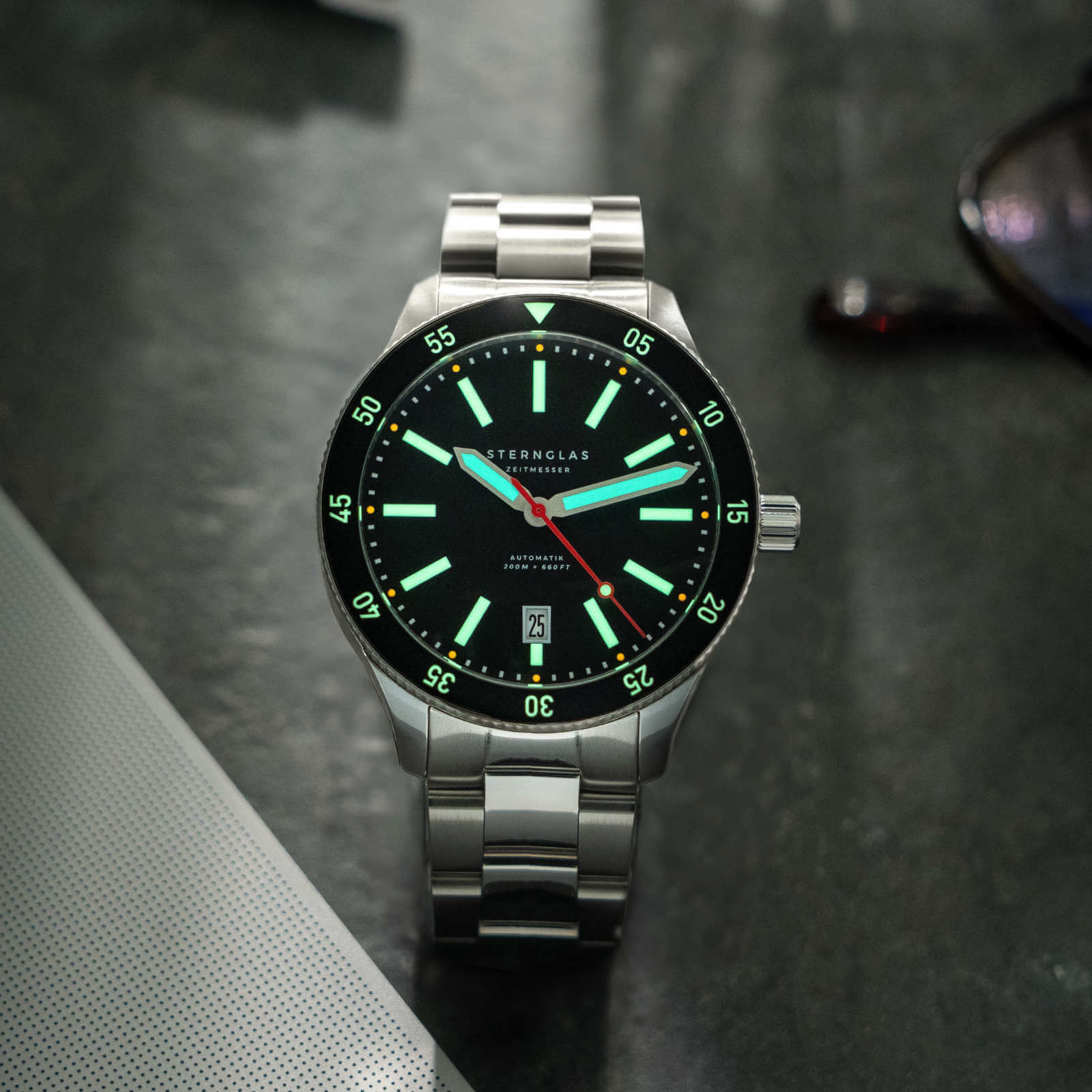 sternglas-marus-2-0-herrenuhr-42-mm-kautschuk-schwarz image 2
