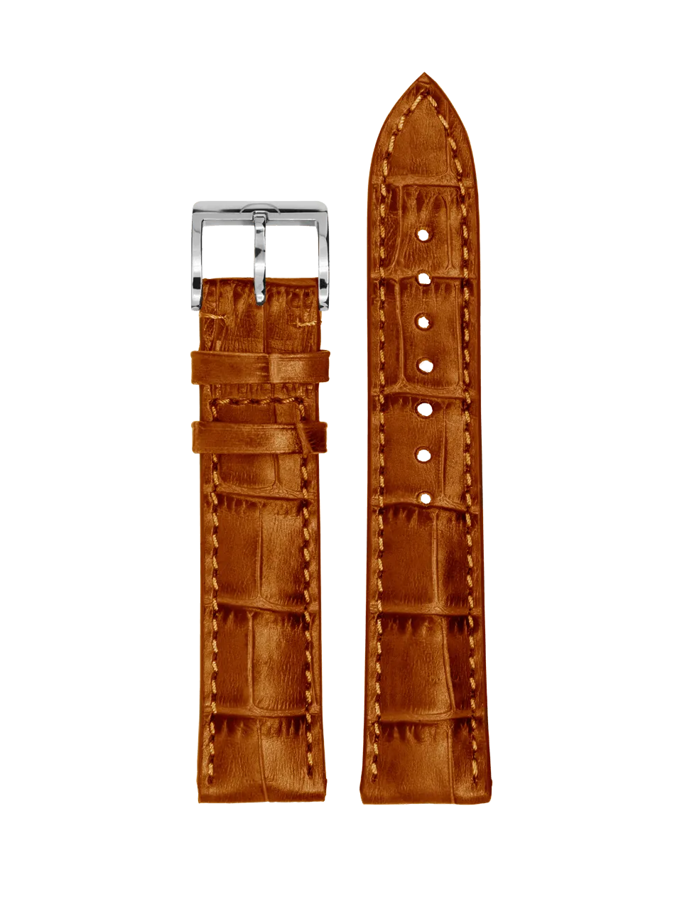 meistersinger-rindslederband-mit-krokopr-gung-uhrenarmband image 1