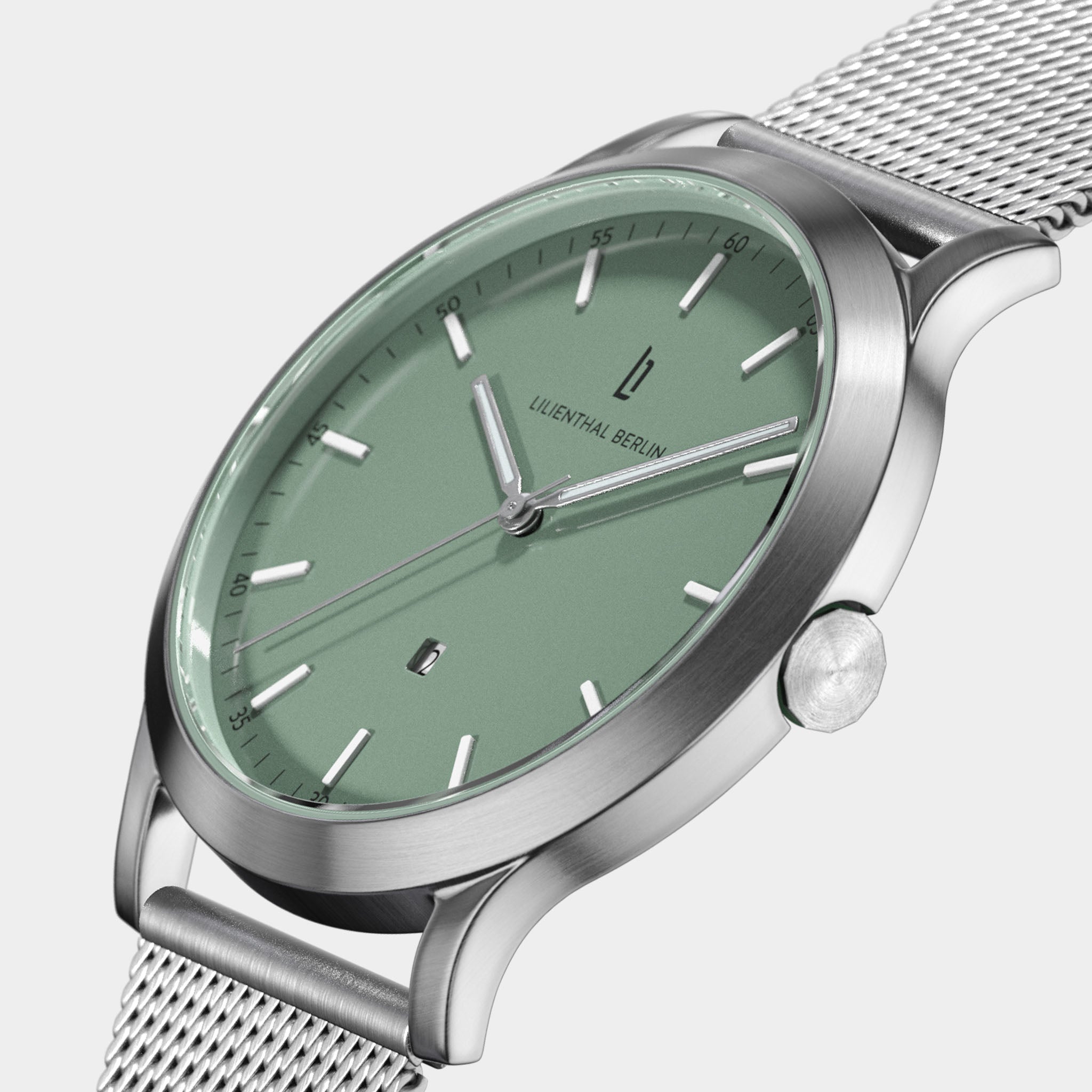 lilienthal-berlin-huxley-silver-sage-green-armbanduhr-40-mm image 2