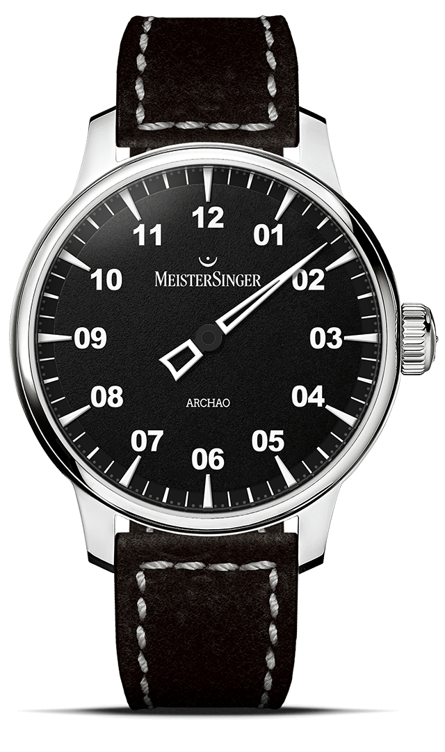 meistersinger-archao-armbanduhr-schwarz image 1