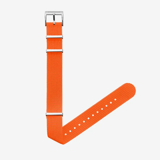 sternglas-field-20-signalorange-nylonarmband-20-mm-mit-schnellwechsel image 1