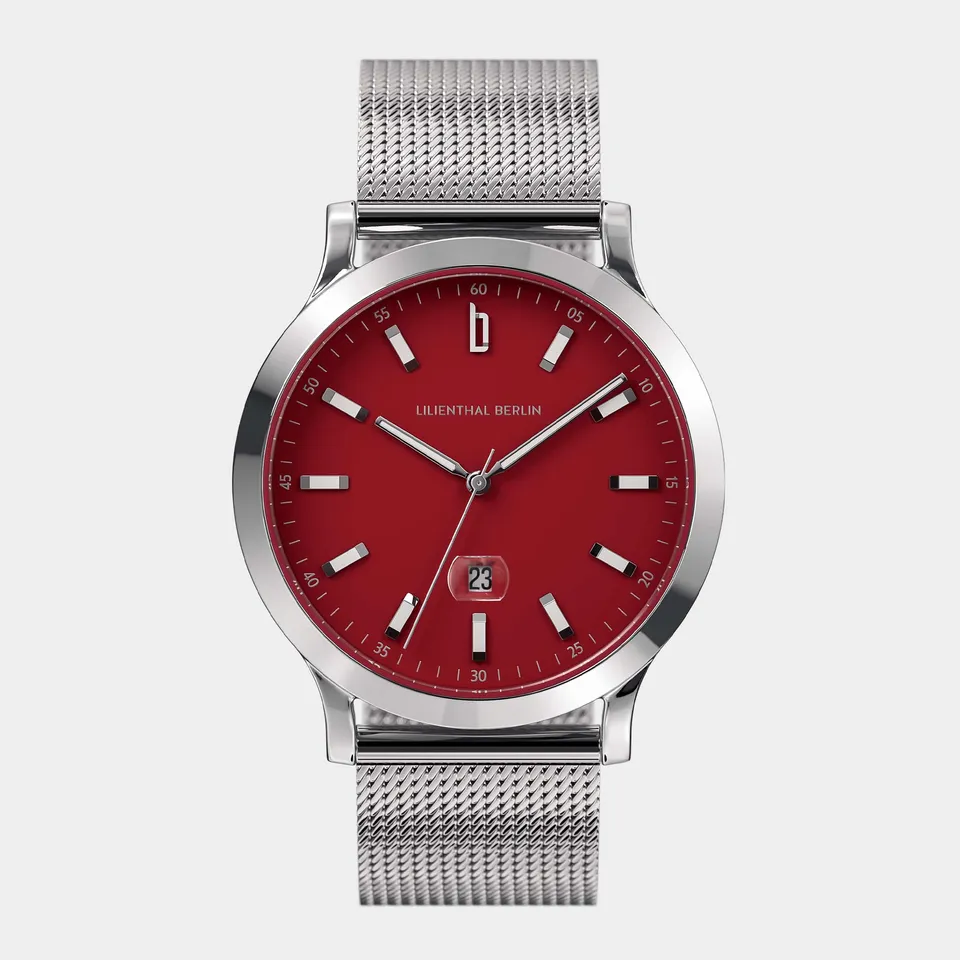 lilienthal-berlin-huxley-ii-armbanduhr-crimson-red image 1