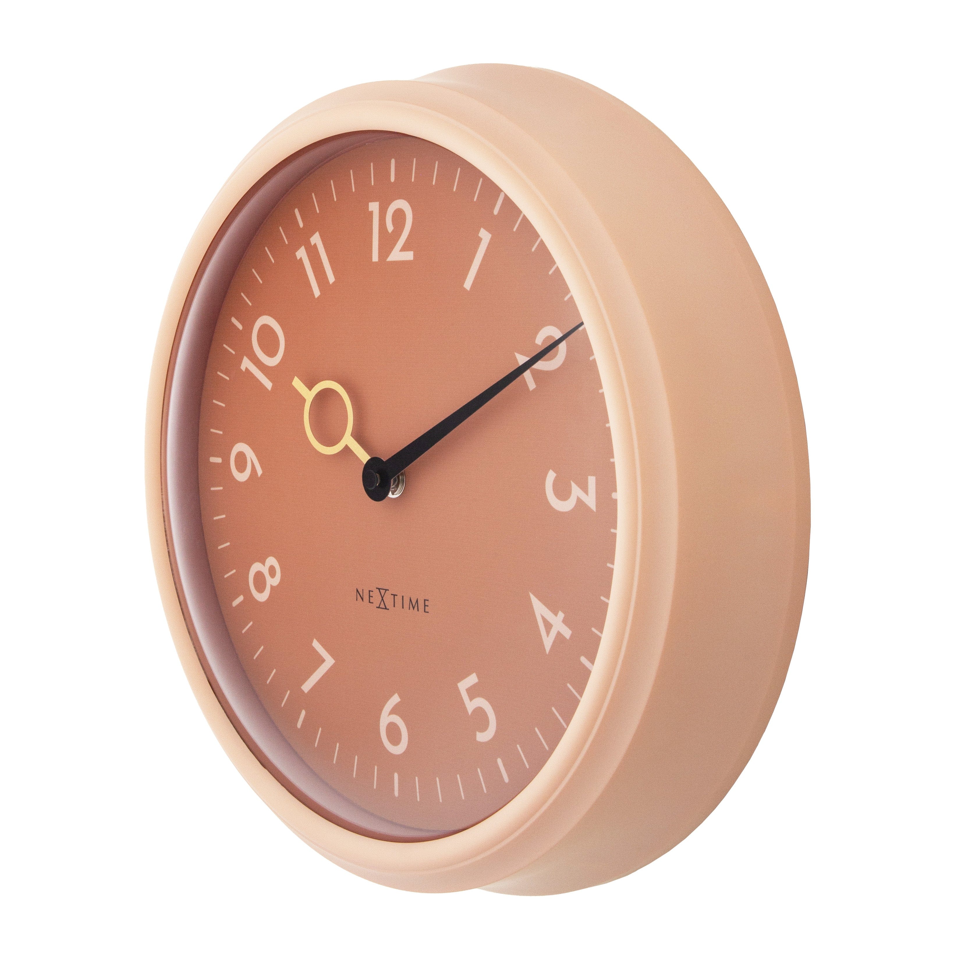 nextime-golden-hour-wall-wanduhr-30-5-cm-abs-pfirsich-teal image 6