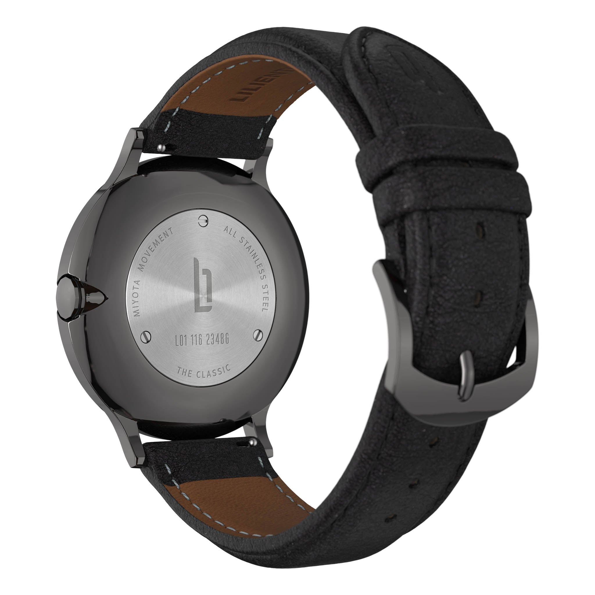 lilienthal-berlin-the-classic-armbanduhr-dark-silver-black image 7