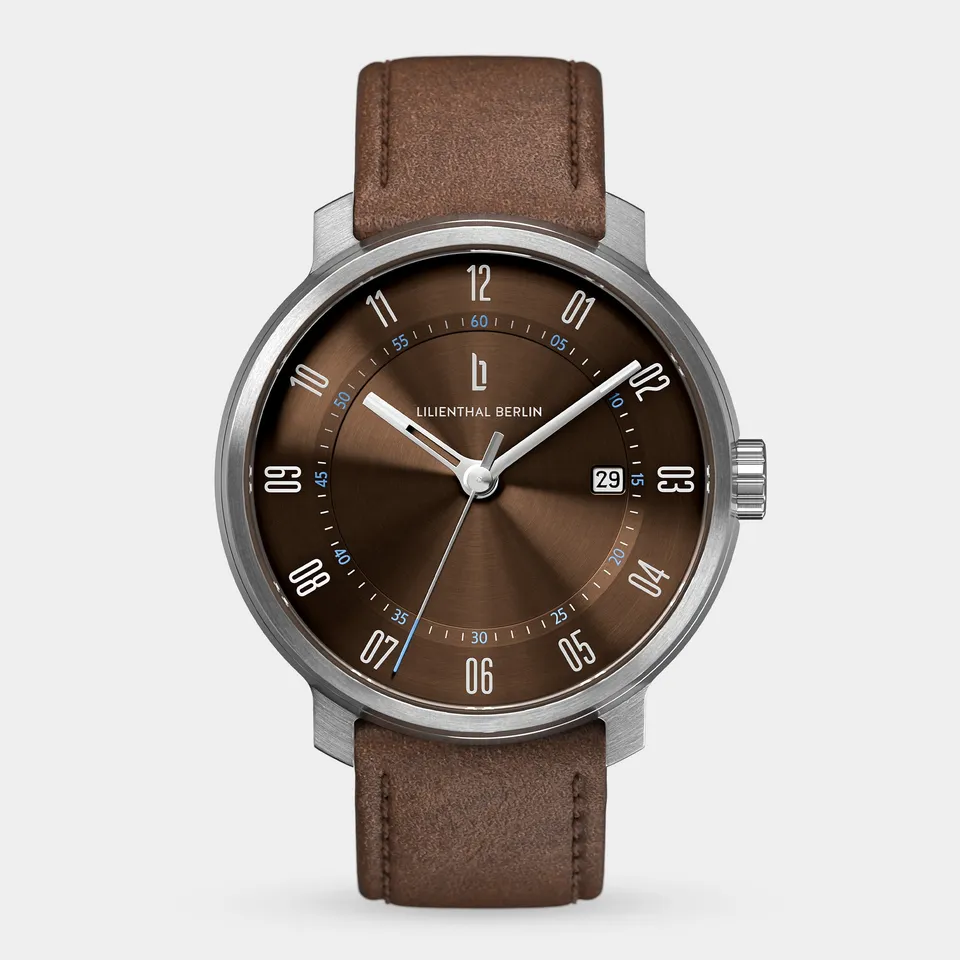 lilienthal-berlin-neolux-silver-brown-automatik-uhr-42-mm-2 image 1