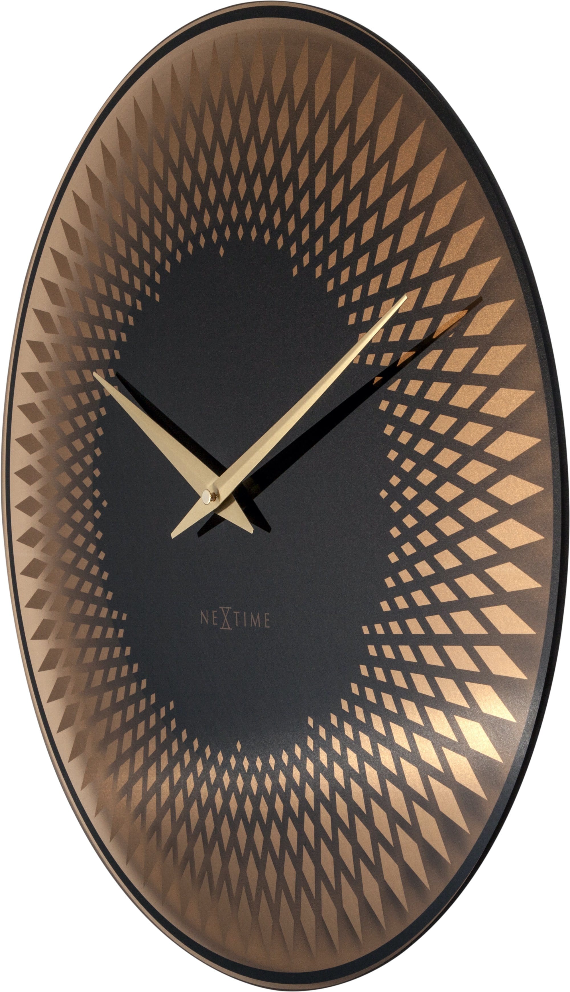 nextime-sahara-wanduhr-43-cm-glas-kupfer-lautlos image 4