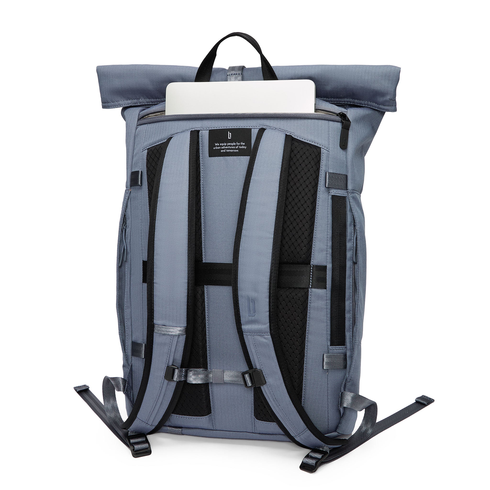 lilienthal-berlin-urbaneer-rolltop-rucksack-slate-blue image 3