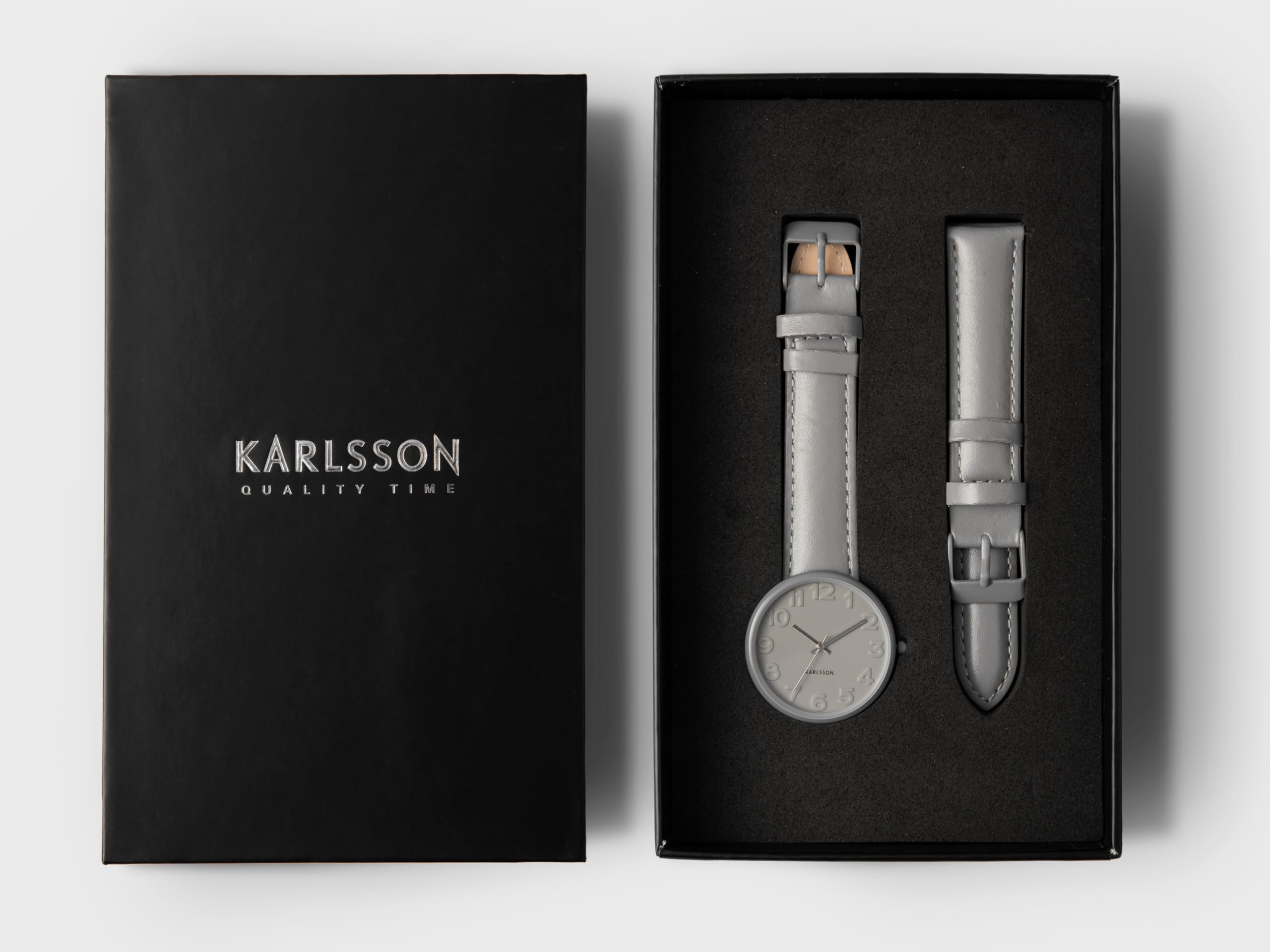 karlsson-ms-grey-damen-armbanduhr-stahl-mausgrau-3-2-cm image 6