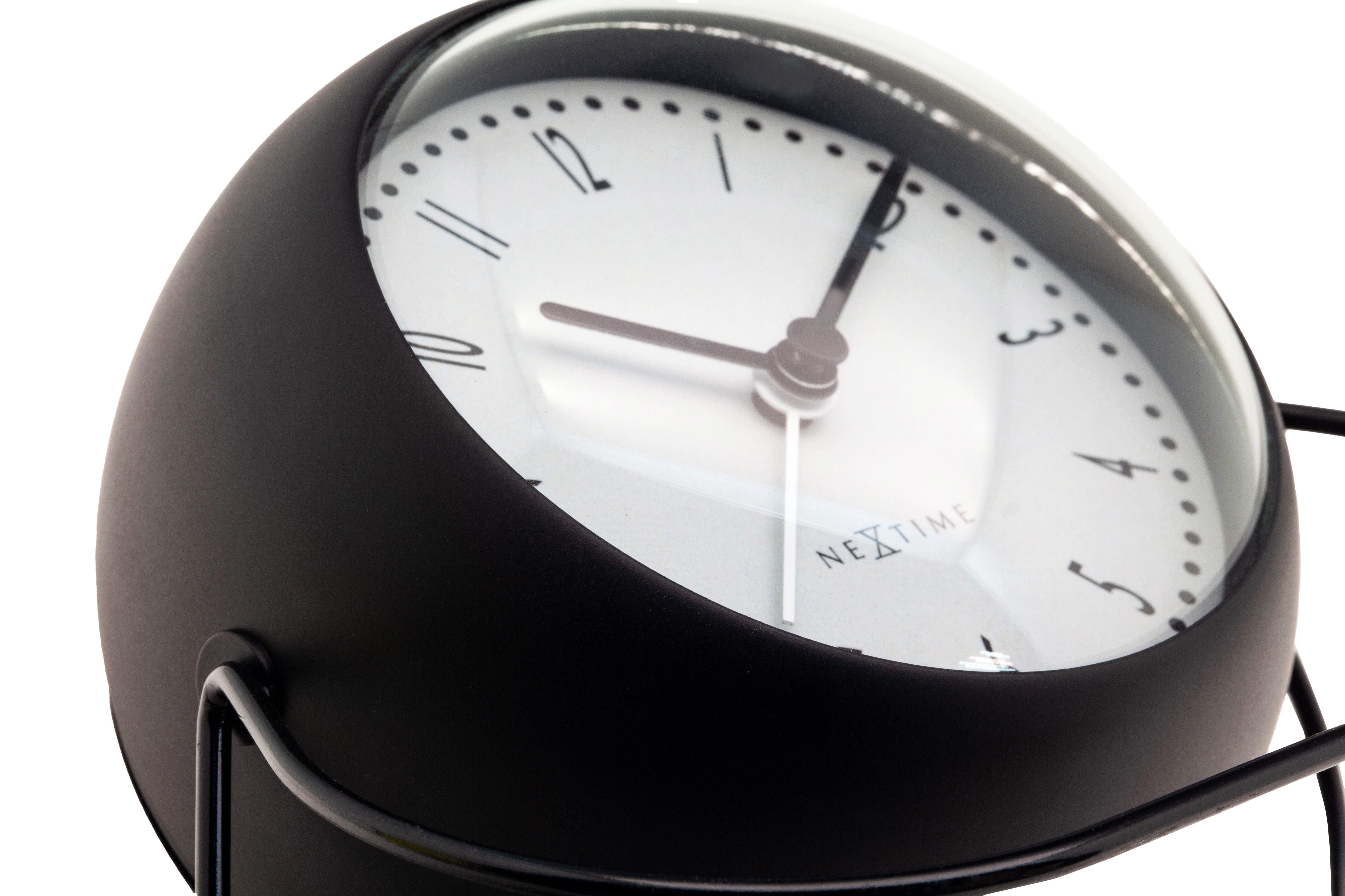 nextime-bubble-alarm-wecker-14x12x8-cm-metall-schwarz-silent image 5