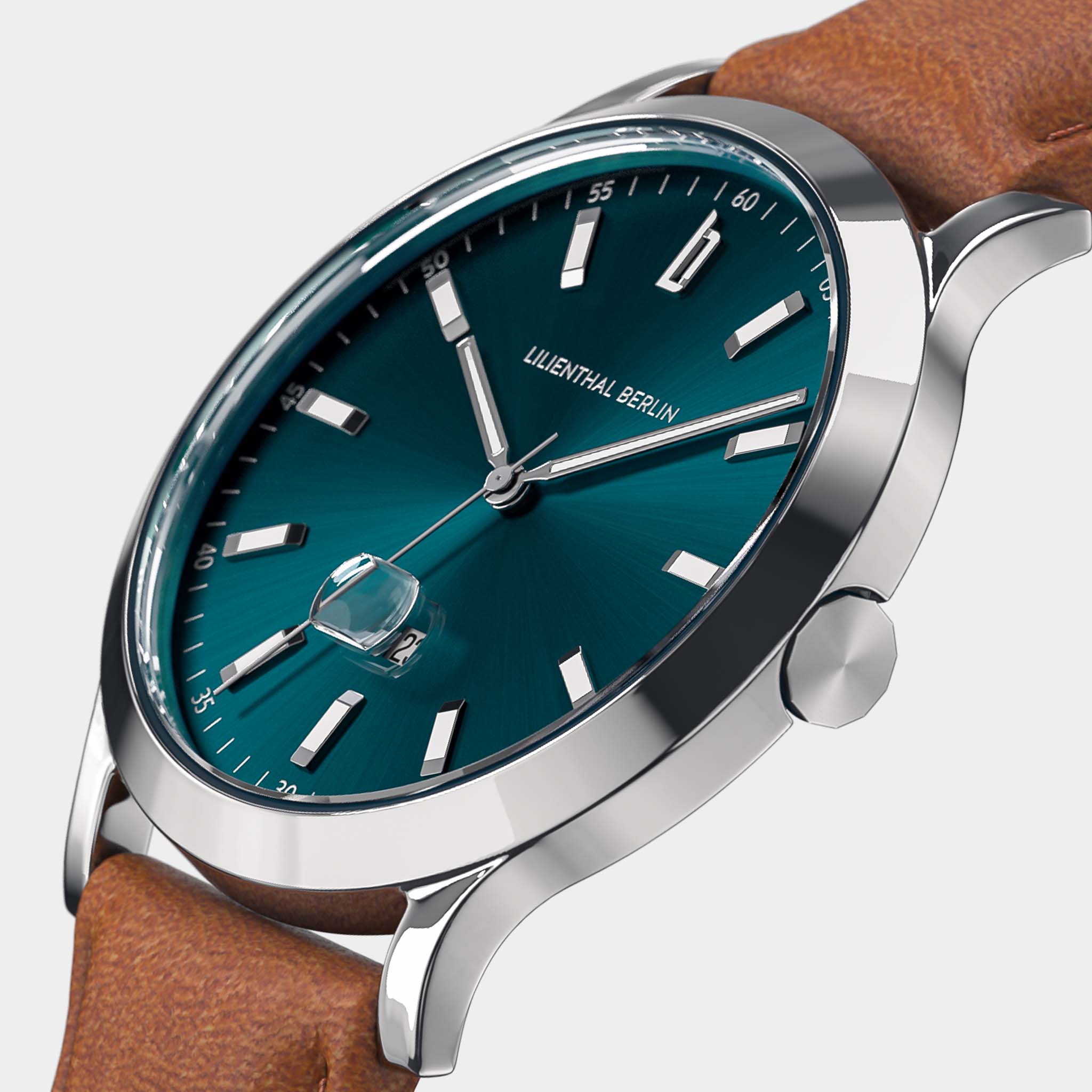 lilienthal-berlin-huxley-ii-armbanduhr-oceanic-teal-40-mm image 2