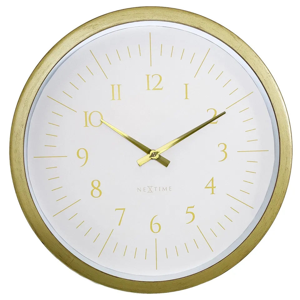 nextime-galaxy-wanduhr-40-cm-kunststoff-schwarz-wei-silent image 1