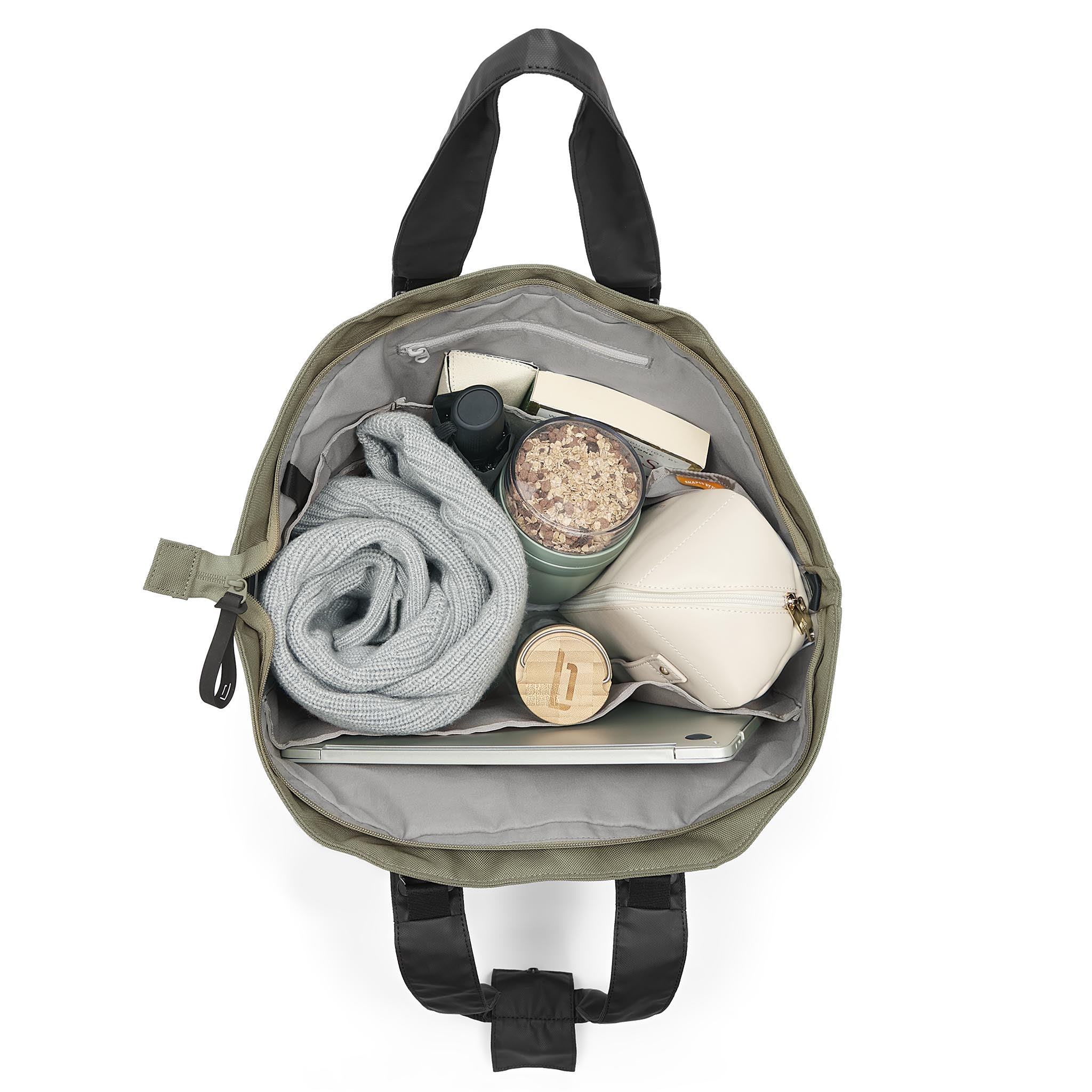 lilienthal-berlin-urbaneer-tote-bag-utility-olive-green-tote-crossbody-tasche image 8