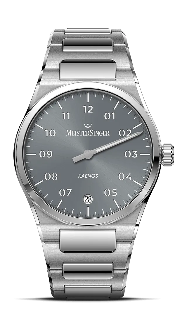 meistersinger-kaenos-sonnenschliff-grau-einzeiger-armbanduhr image 1