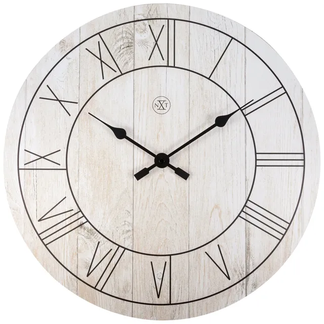 nextime-paul-wanduhr-40-cm-holz-analog image 1