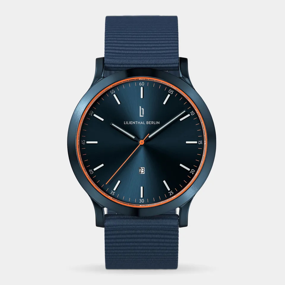 lilienthal-berlin-huxley-blue-orange-armbanduhr-40-mm image 1
