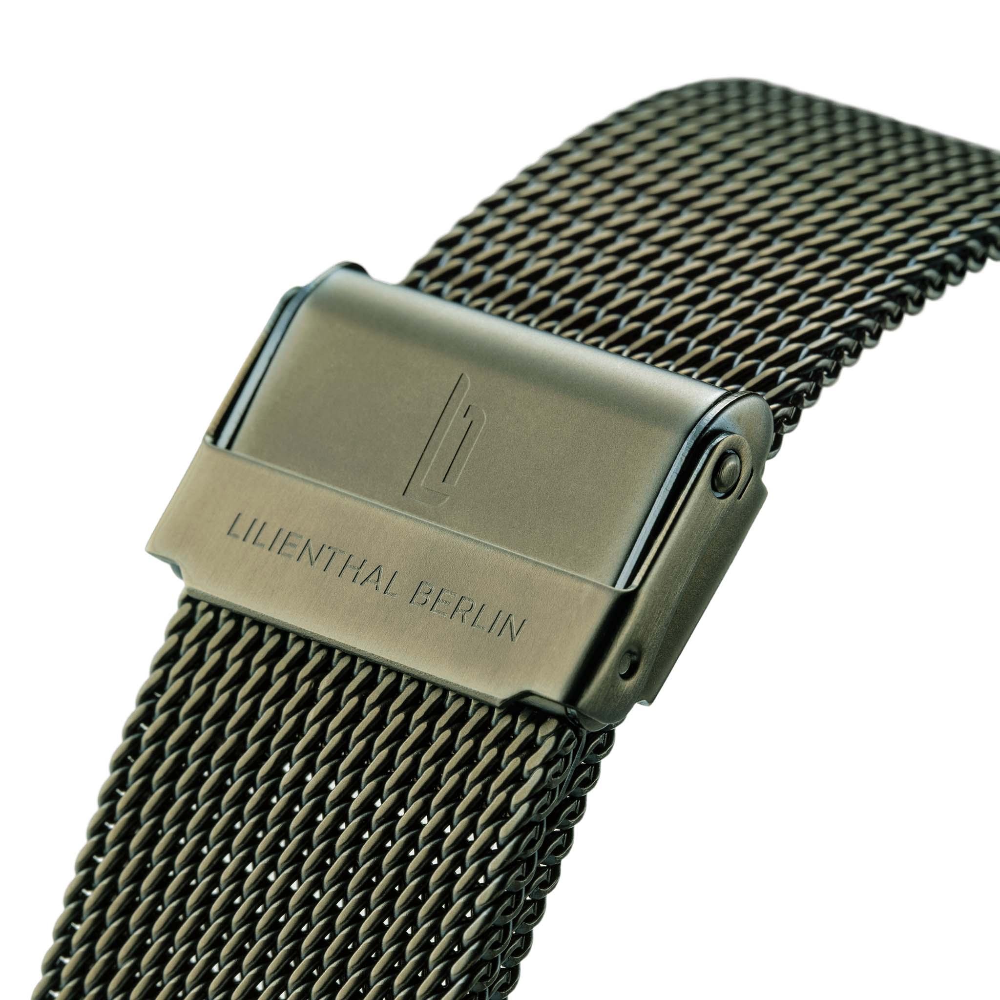 lilienthal-berlin-mesh-armband-wechselarmband-green-brushed image 2