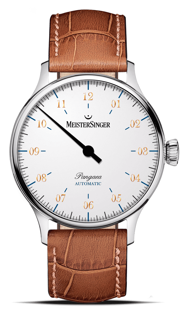 meistersinger-pangaea-einzeiger-armbanduhr-wei image 1